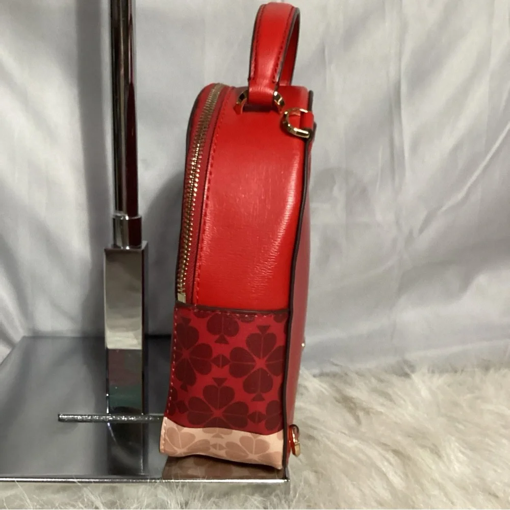 Kate Spade x Tom & Jerry Convertible Red Leather Mini Backpack EUC - Picture 11 of 15
